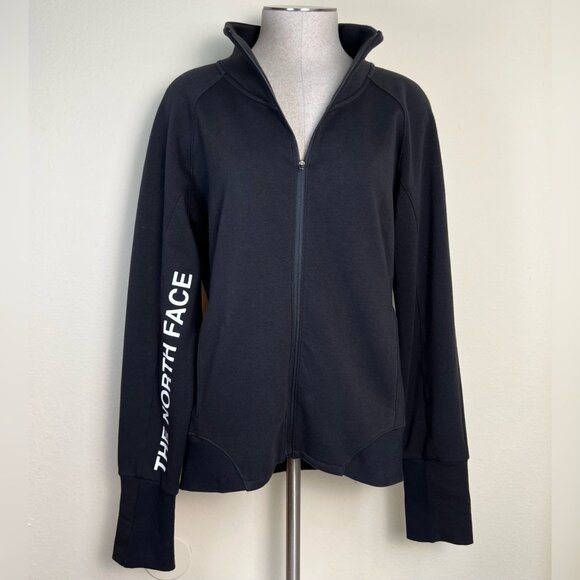 THE NORTH FACE Train N Logo Full Zip Jacket Black Women's Size Medium - Picture 10 of 10